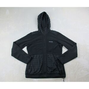 Columbia Sweater Womens‎ Medium Black Full Zip Fleece Hiking Outdoors Ladies*